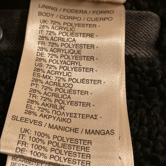 Diesel Denim Jacket w/Sherpa collar - Picture 7 of 7